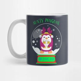 Matching Christmas Family, The Cool Aunt Penguin Mug